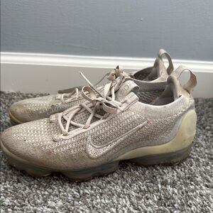 Nike Beige Knit Sneakers